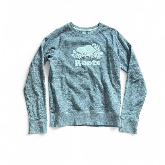 Roots Tops - Roots Canada Crewneck Gray Melange Sweatshirt